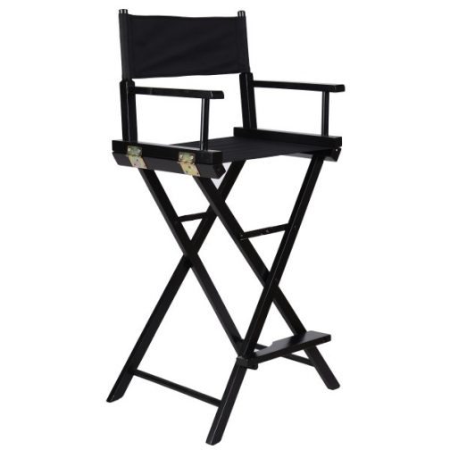 Black Professional Aluminium Make-Up Folding Chair - Image 4