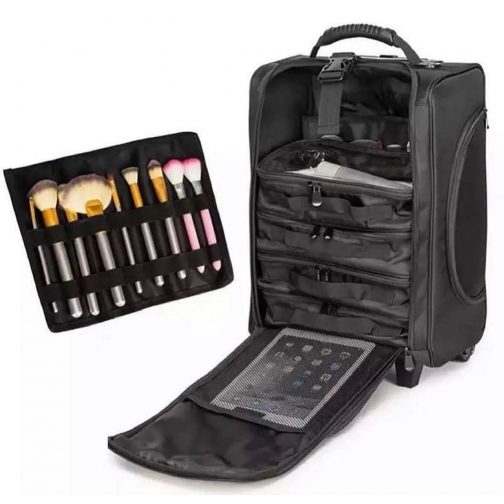 Foldable Makeup Trolley With 6 Pouches - Image 4