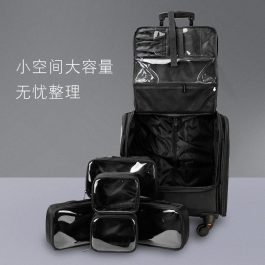 Pro Makeup Trolley With 6 PVC Pouches