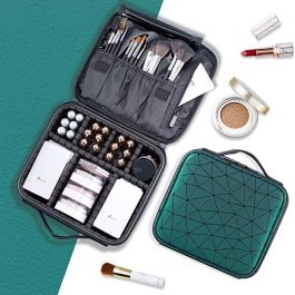 Makeup Travel Train Case – Green