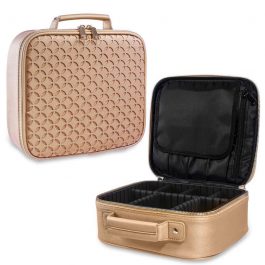 Makeup Travel Train Case – Gold